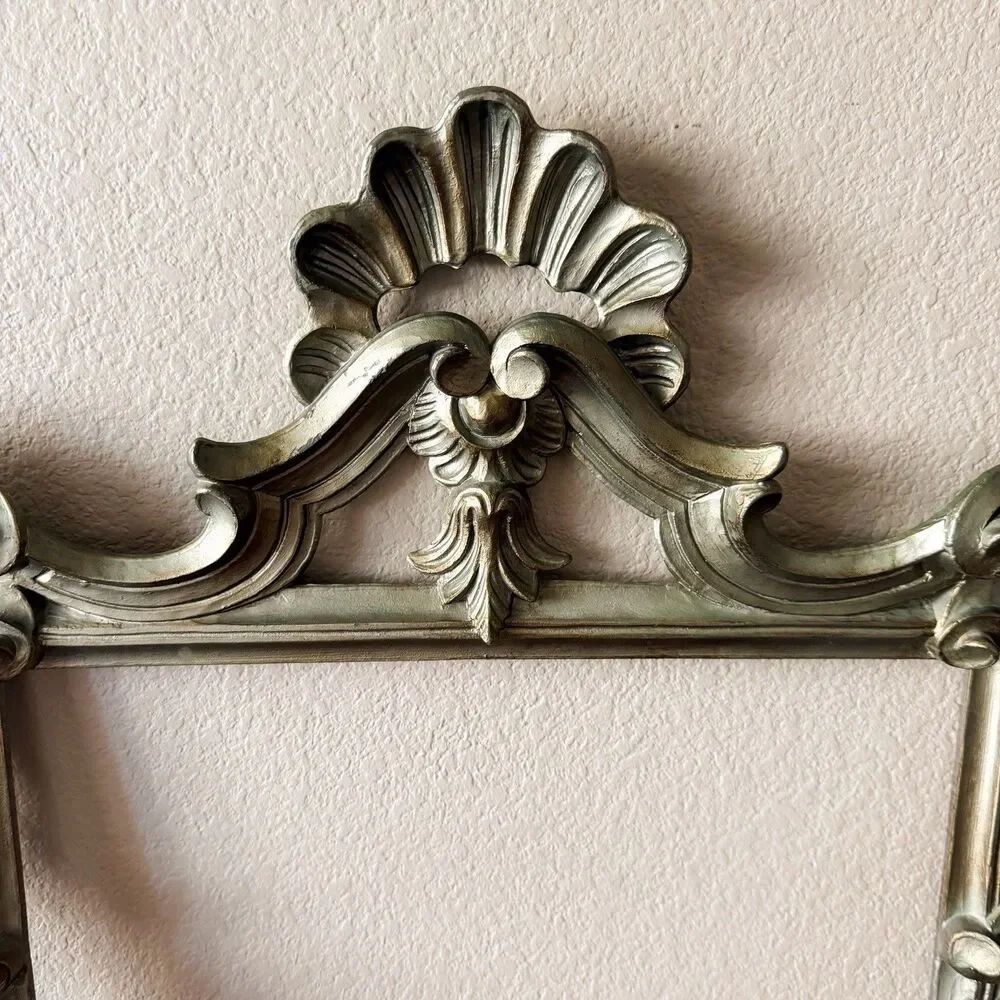 Vintage Italian Florentine Wall Mirror Frame w/ Original Backing No Mirror